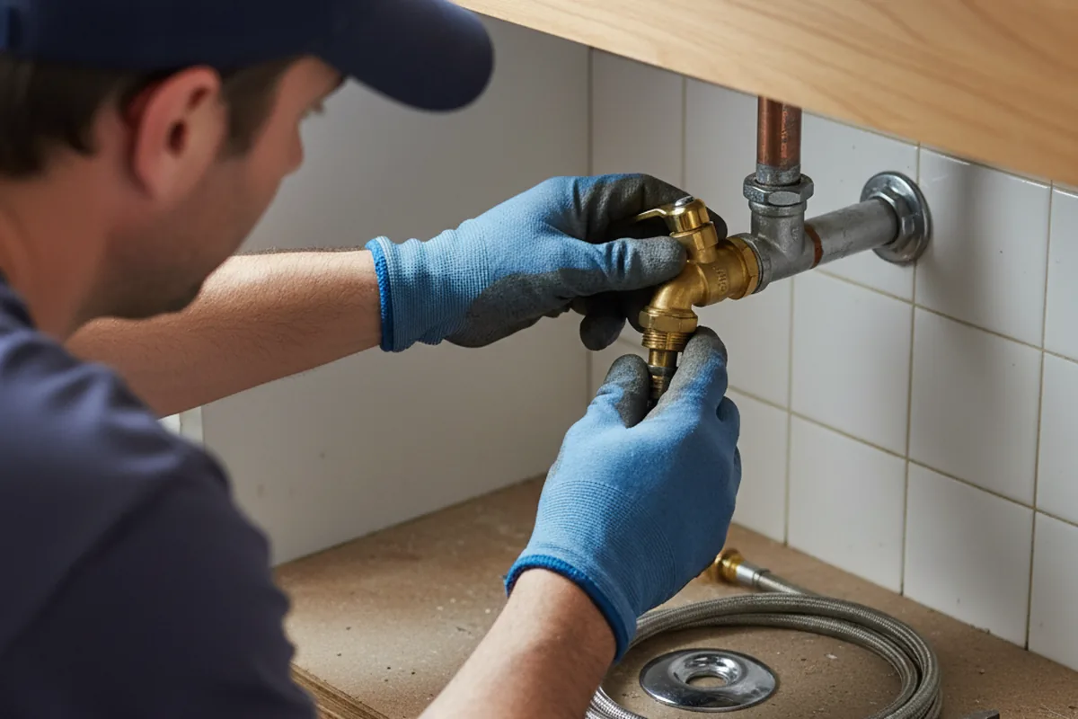 Shutoff valve and fitting work during Repiping in Gay